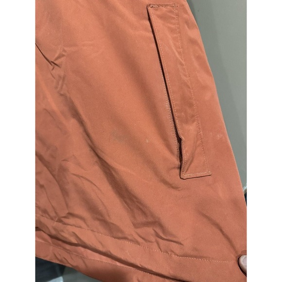 Woolrich Orange Men’s XL Rain Jacket Zip Up Hooded - Picture 7 of 11